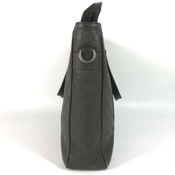 LOUIS VUITTON Authentic Brown Damier Leather Tote Bag - Picture 4 of 16